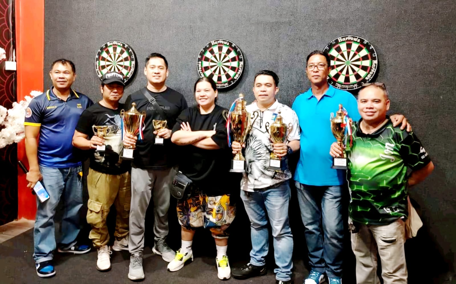 Mens Dart Champions and runner up